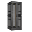  TFA-428012-WEWE-BK  42U, Ш800хГ1200, двустворчатая перфорированная дверь, двухуровневые перфорированные стенки, двустворчатая перфорированная дверь, черный; - abloy, скуд, источники бесперебойного питания