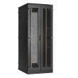  TFA-428012-WHWH-BK  42U, Ш800хГ1200, двустворчатая перфорированная дверь, двухуровневые металлические стенки, двустворчатая перфорированная дверь, черный; - abloy, скуд, источники бесперебойного питания