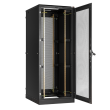   TFA-338010-PMPM-BK  33U, Ш800хГ1000, перфорированная дверь, металлические стенки, перфорированная дверь, черный; - abloy, скуд, источники бесперебойного питания